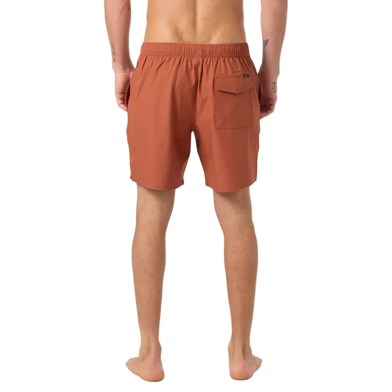 O'Neill Lennox Hermosa Solid Volley 17 inch Swim Trunks in Chutney-4