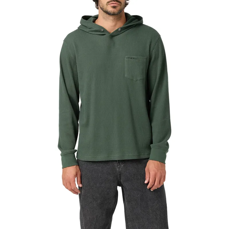 O'Neill Overland Hooded Thermal Long Sleeve Pullover Hunter Green-1
