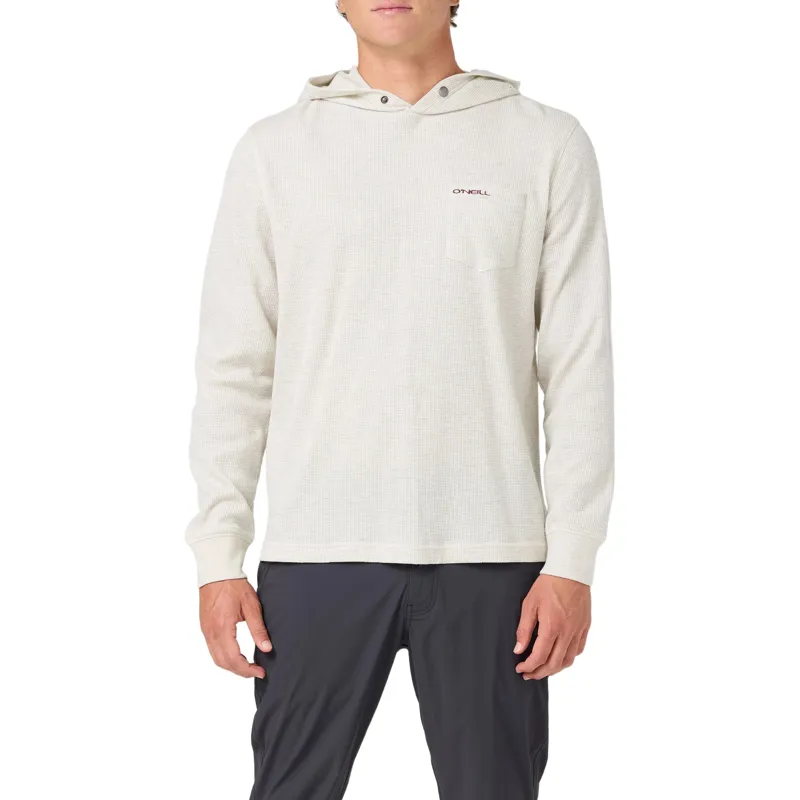 O'Neill Overland Hooded Thermal Long Sleeve Pullover Oatmeal Heather-1