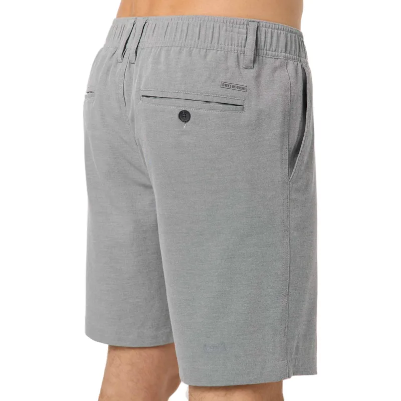 O'Neill Reserve Light Check Hybrid Shorts 18 inch in Dark Shadow-4