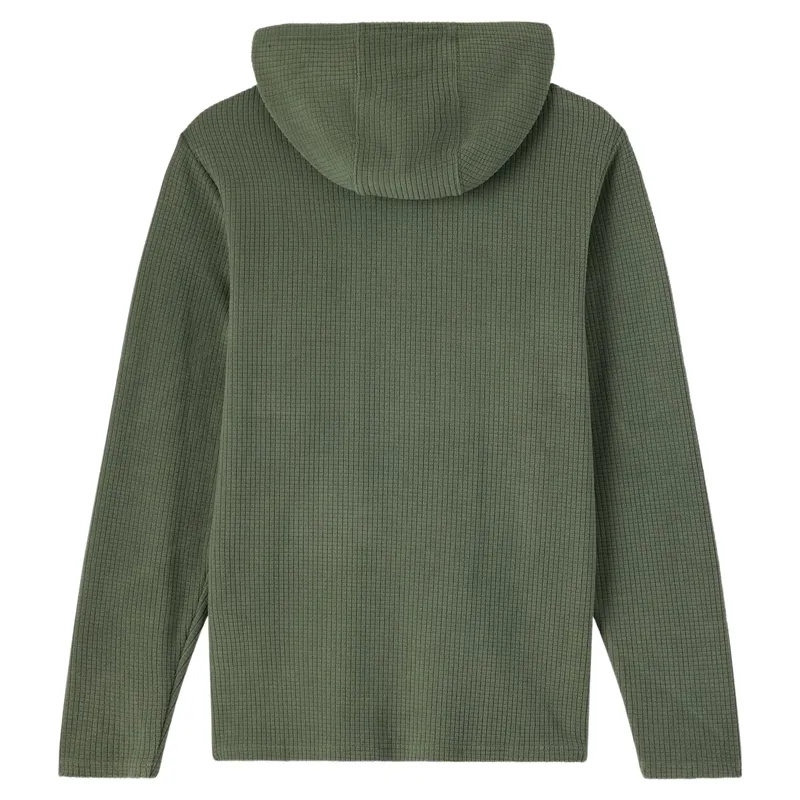 O'Neill TRVLR Hooded Quarter Zip Long Sleeve Pullover in Dark Olive-1