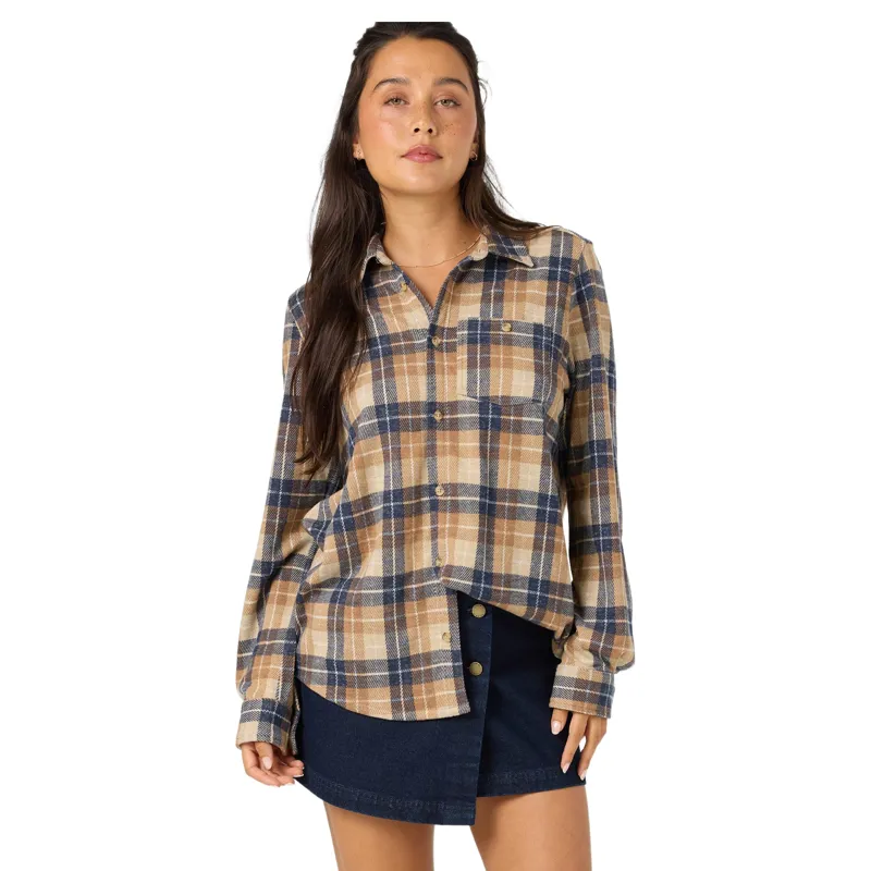 O'Neill Women's Jorgina Long Sleeve Knit Top in Woodshack-2