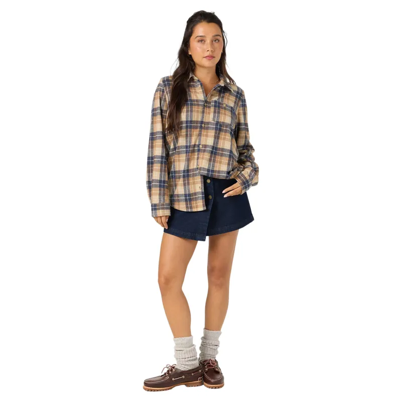 O'Neill Women's Jorgina Long Sleeve Knit Top in Woodshack-1