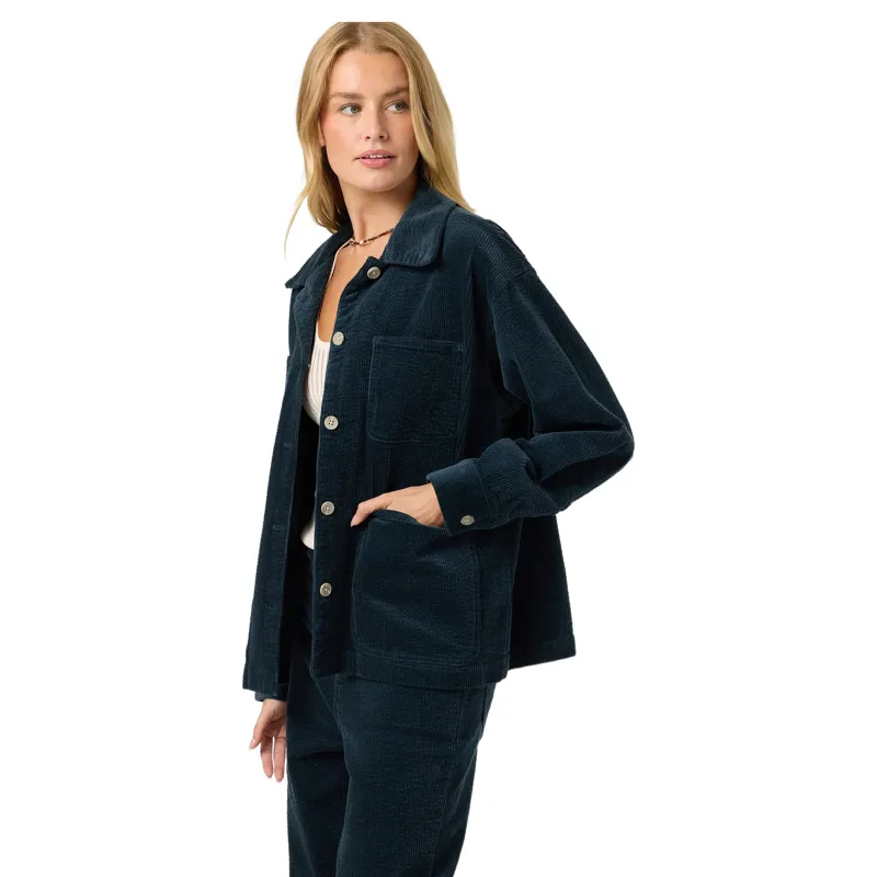 O'Neill Women's Langford Shacket in Slate-4