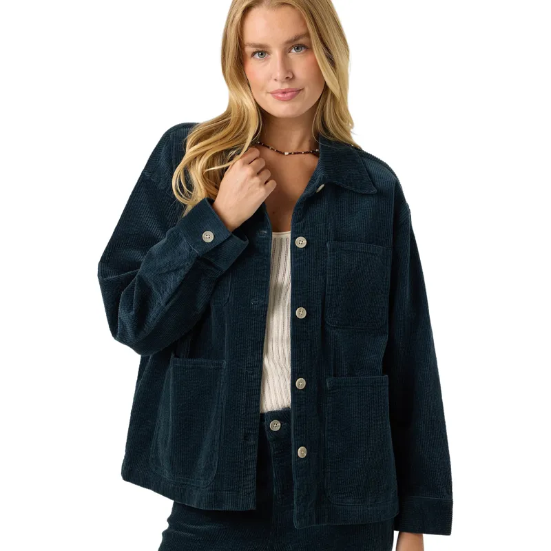 O'Neill Women's Langford Shacket in Slate-5