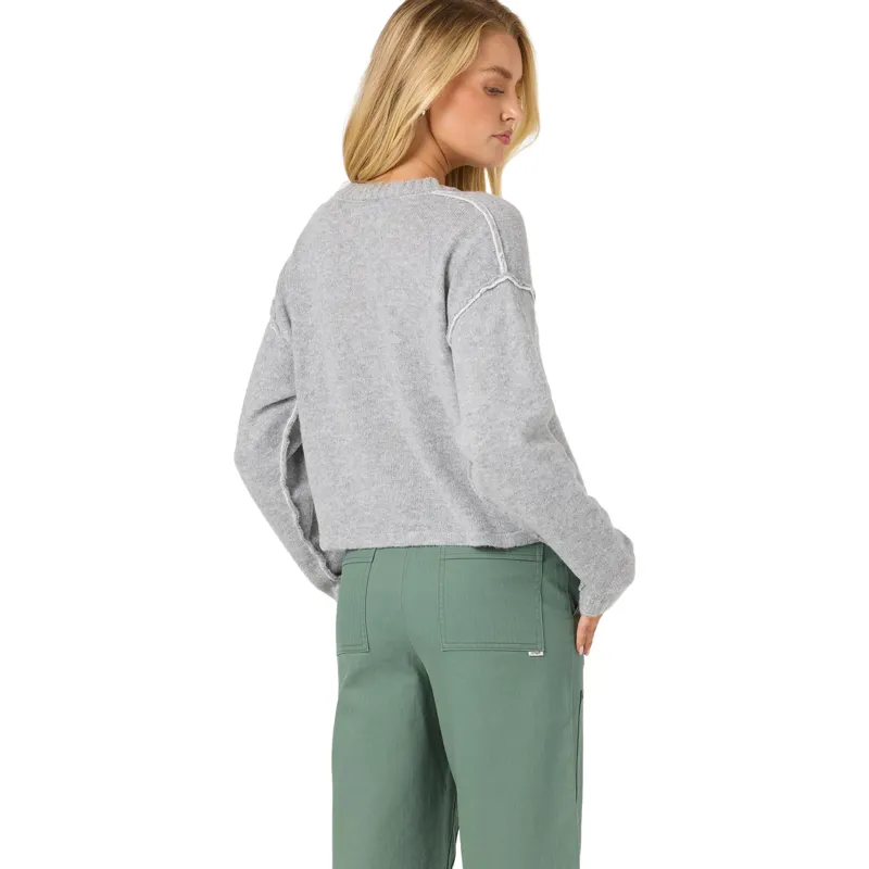 O'Neill Women's O'Riginals Calder Long Sleeve Cardigan in Heather Ash-4