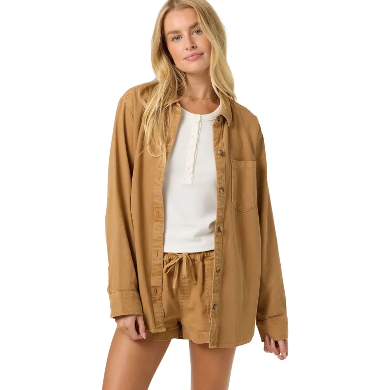 O'Neill Women's Sevie Shacket in Woodshack-2