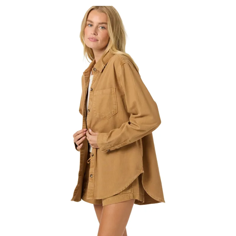 O'Neill Women's Sevie Shacket in Woodshack-3