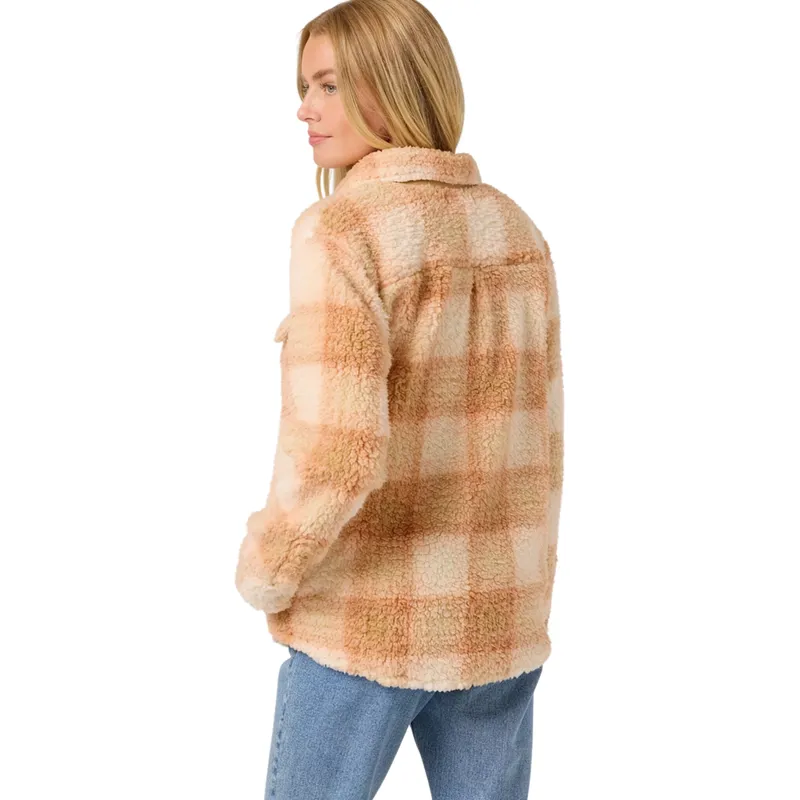 O'Neill Women's Zuma High Pile Jacket in Peach Light-5
