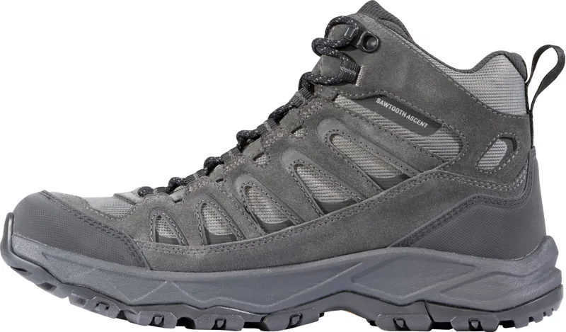 Oboz Sawtooth Ascent Mid Waterproof Boot in Charcoal-2