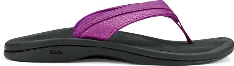 Olukai 'Ohana Women's Sandals in Dahlia Black