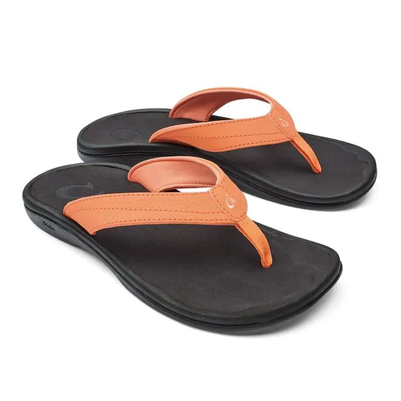 Olukai 'Ohana Women's Sandals in Shell and Coral