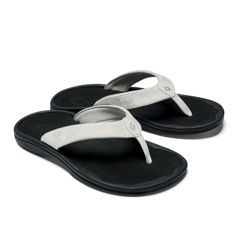 Olukai 'Ohana Women's Sandals in Bright White and Hua-1
