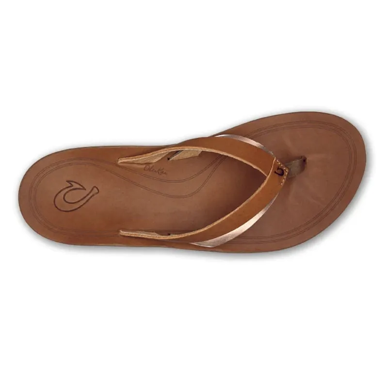 Olukai Women's Kaekae Sandal in Sahara/Bubbly-2