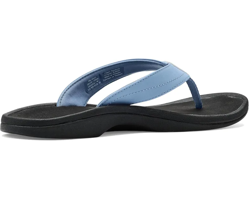 OluKai Women's Ohana Sandal in Ocean Fog/Black-4