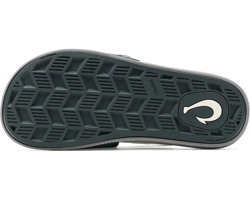 OluKai Ulele Slide in Blue Depth/Charcoal-6