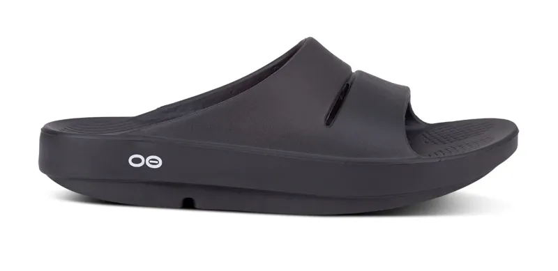 Oofos OOahh Slide in Black-1