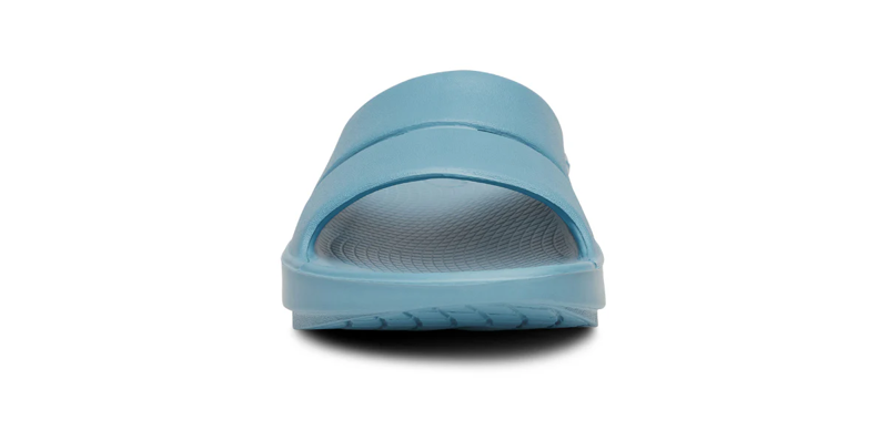 Oofos OOahh Slide in Ocean Blue-2