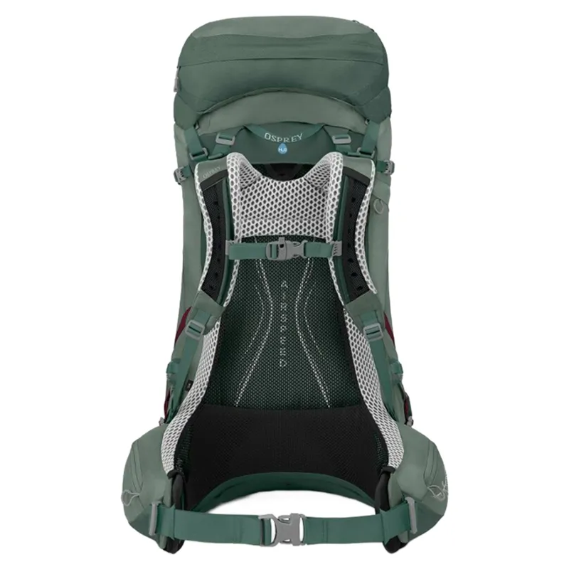 Osprey Women's Aura AG LT 50 in Koseret/Darjeeling Green-2