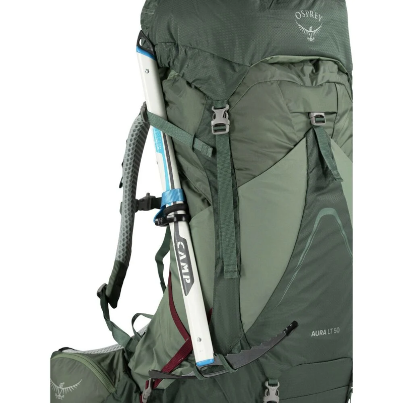 Osprey Women's Aura AG LT 50 in Koseret/Darjeeling Green-4