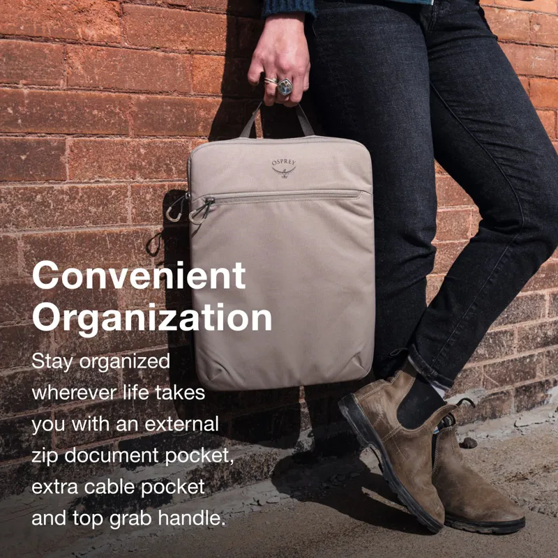 Osprey Daylite 16'' Laptop Sleeve in Tan Concrete-4