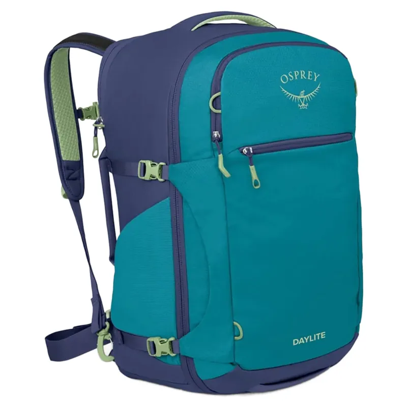 Osprey Daylite Carry-On Travel Pack 44L in Blue Spikemoss/Alkaline