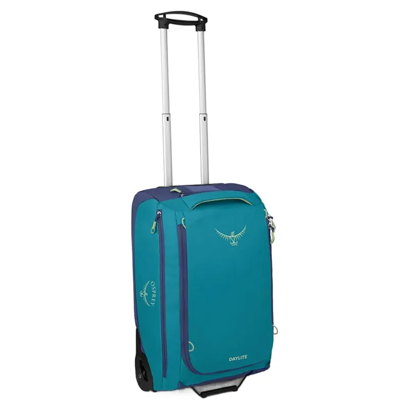 Osprey Daylite Carry On Wheeled Duffel 40 in Blue Spikemoss/Alkaline