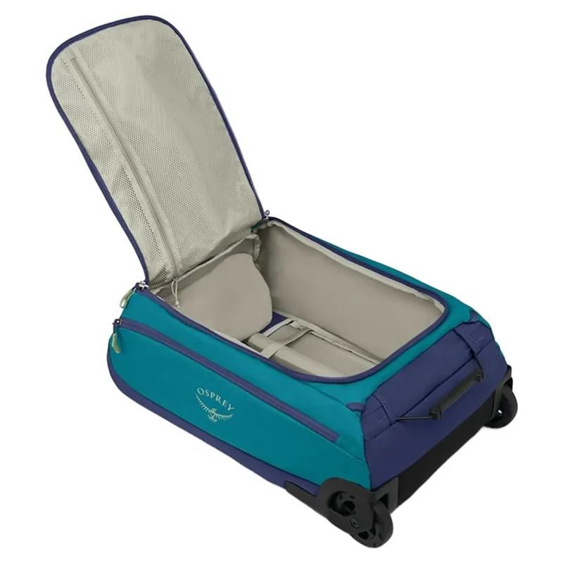 Osprey Daylite Carry On Wheeled Duffel 40 in Blue Spikemoss/Alkaline-4
