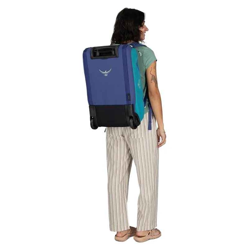 Osprey Daylite Carry On Wheeled Duffel 40 in Blue Spikemoss/Alkaline-7