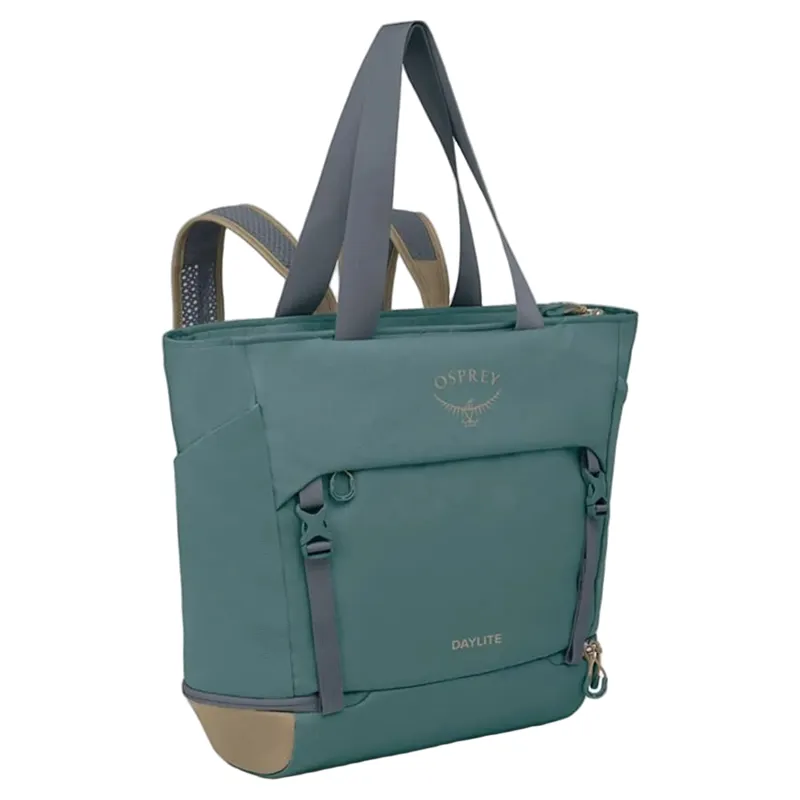 Osprey Daylite Large Tote in Cascade Blue and Latte Brown