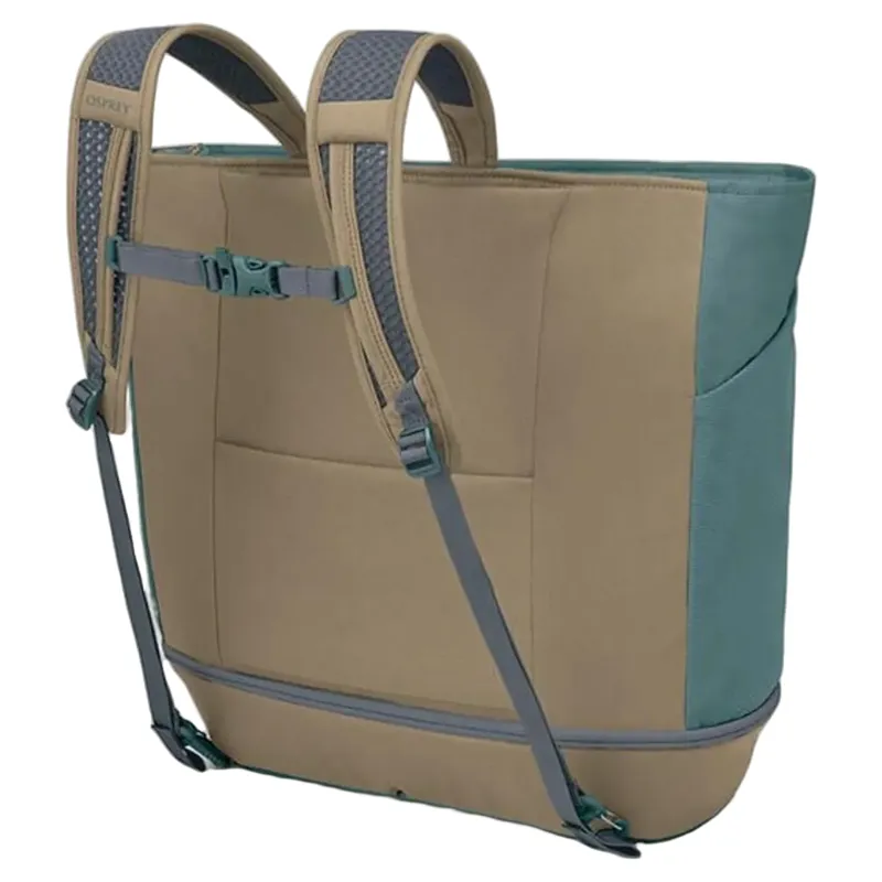 Osprey Daylite Large Tote in Cascade Blue and Latte Brown-1