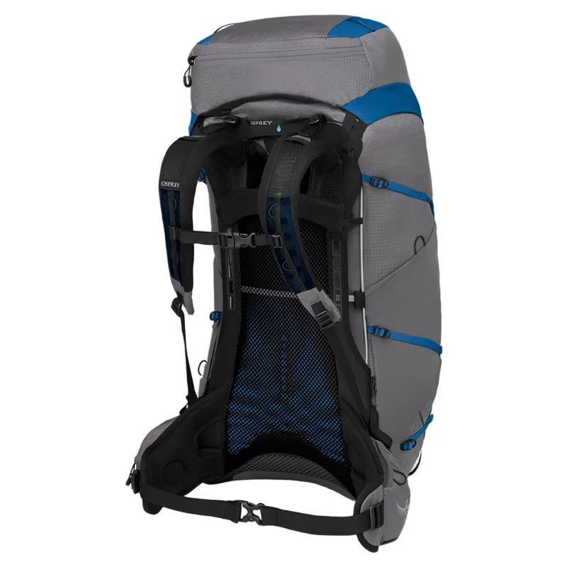 Osprey Exos Pro 55 Backpack in Dale Grey/Agam Blue-1