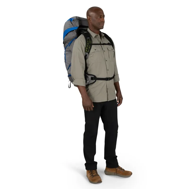 Osprey Exos Pro 55 Backpack in Dale Grey/Agam Blue-4