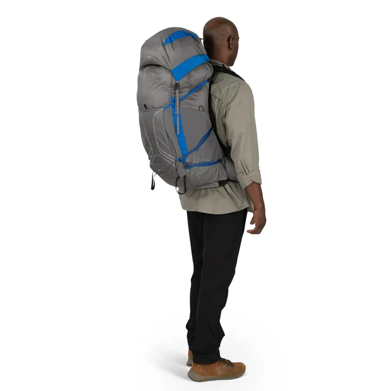 Osprey Exos Pro 55 Backpack in Dale Grey/Agam Blue-6