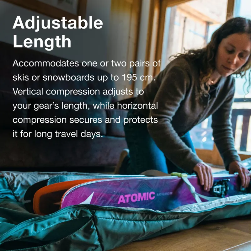 Osprey Mountain Bound Ski and Snowboard Roller Bag in Black-3