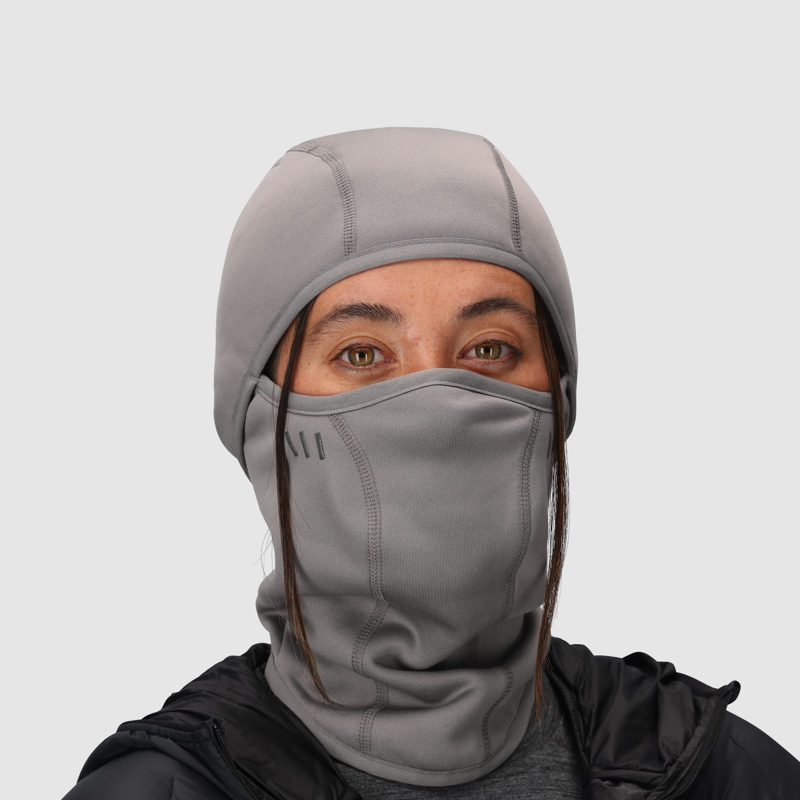 Outdoor Research Alpine Fleece Balaclava in Pewter-1