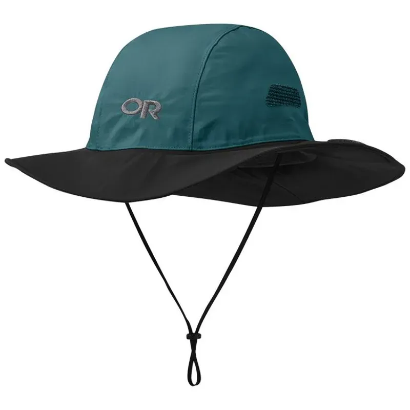 Outdoor Research Seattle Rain Hat in Mediterranean/Black