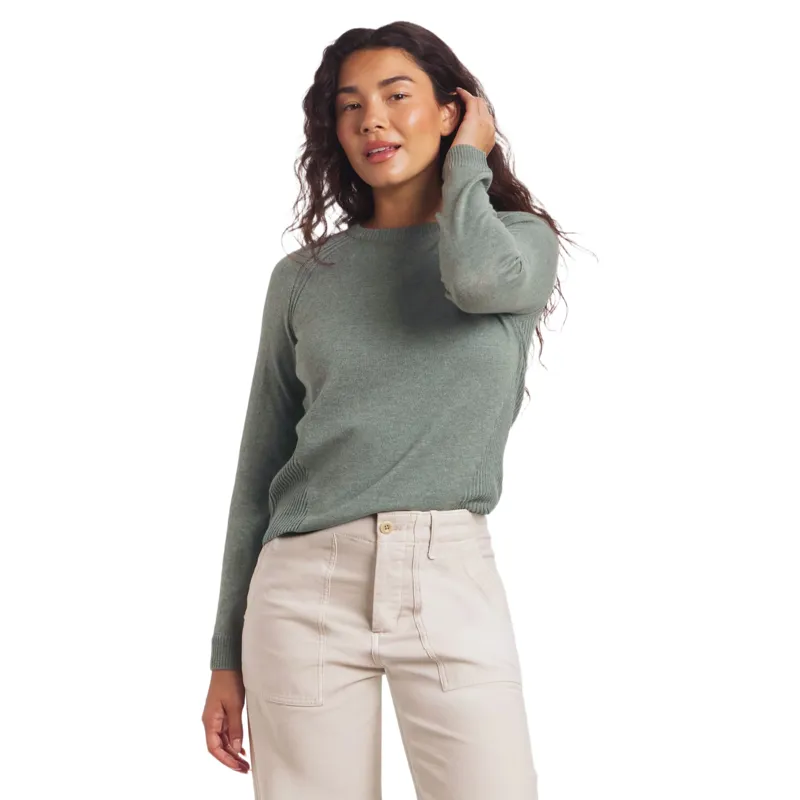 Paka Women's Ultralight Crewneck Sweater in Lichen-1