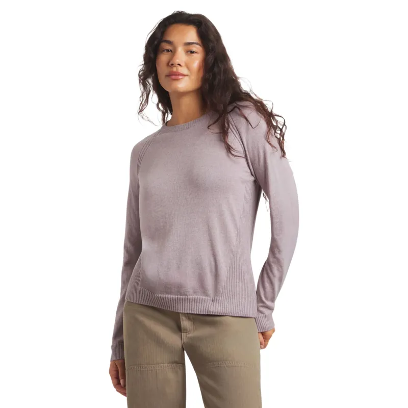 Paka Women's Ultralight Crewneck Sweater in Smoky Lavender-1