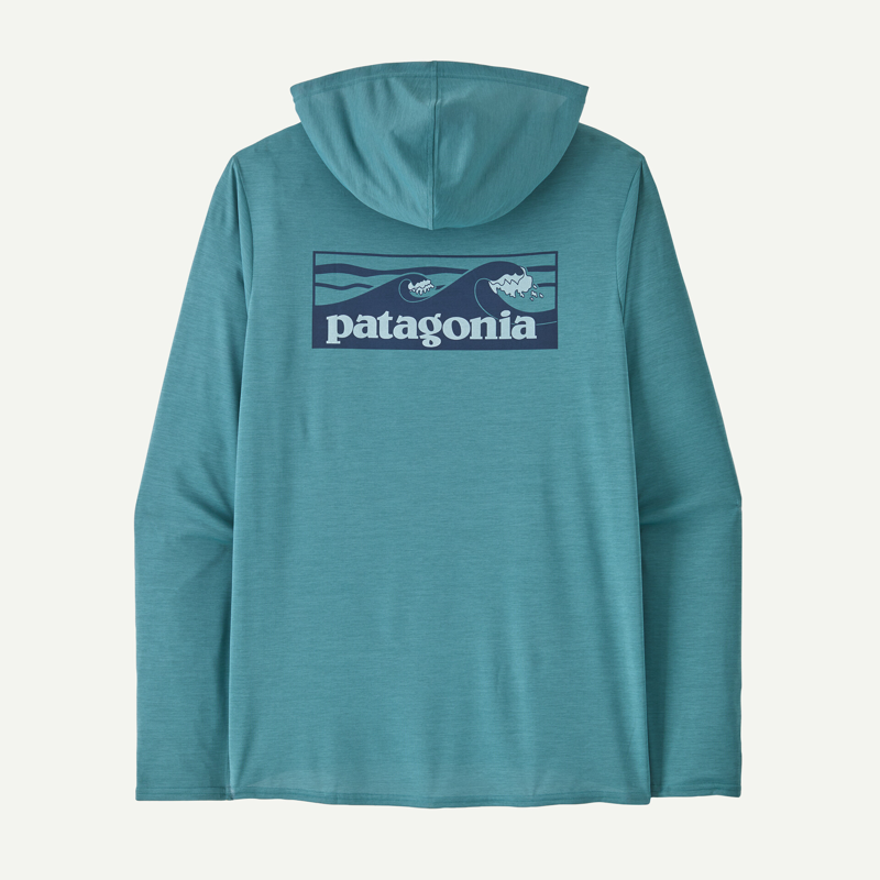 Patagonia Cap Cool Daily Graphic Hoody in Boardshort/Wetland Blue-1
