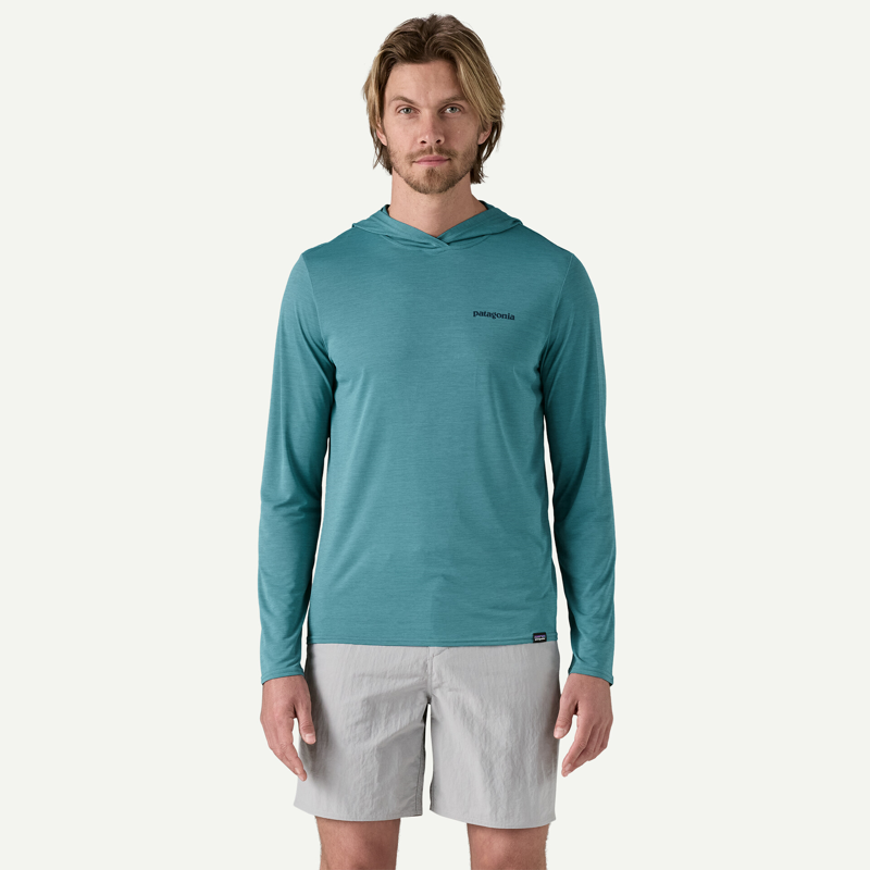 Patagonia Cap Cool Daily Graphic Hoody in Boardshort/Wetland Blue-2