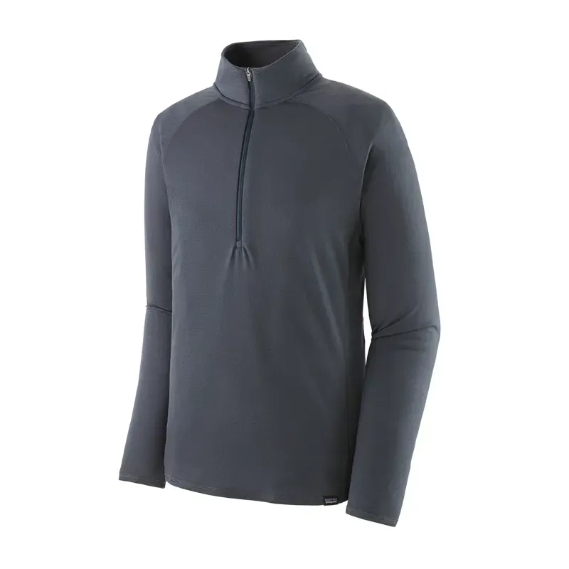 Patagonia Capilene Midweight Zip-Neck Pullover in Smolder Blue