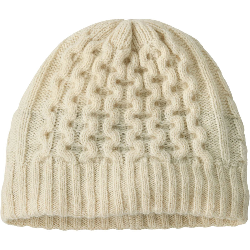 Patagonia Coastal Cable Beanie in Birch White
