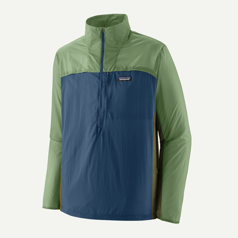 Patagonia Houdini Stash Half-Zip Pullover in Clement Blue