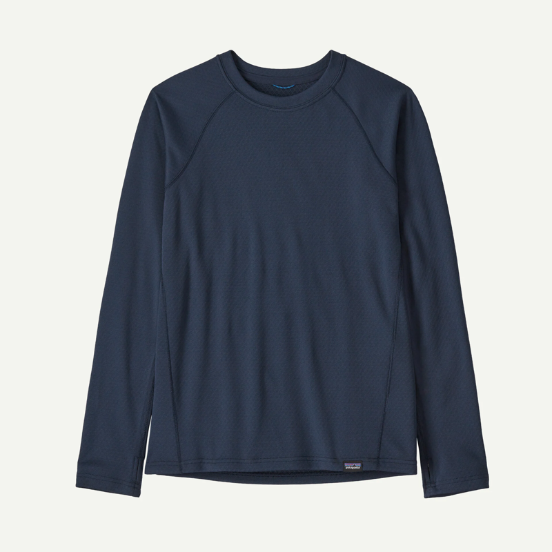 Patagonia Kids' Capilene Midweight Crew in New Navy