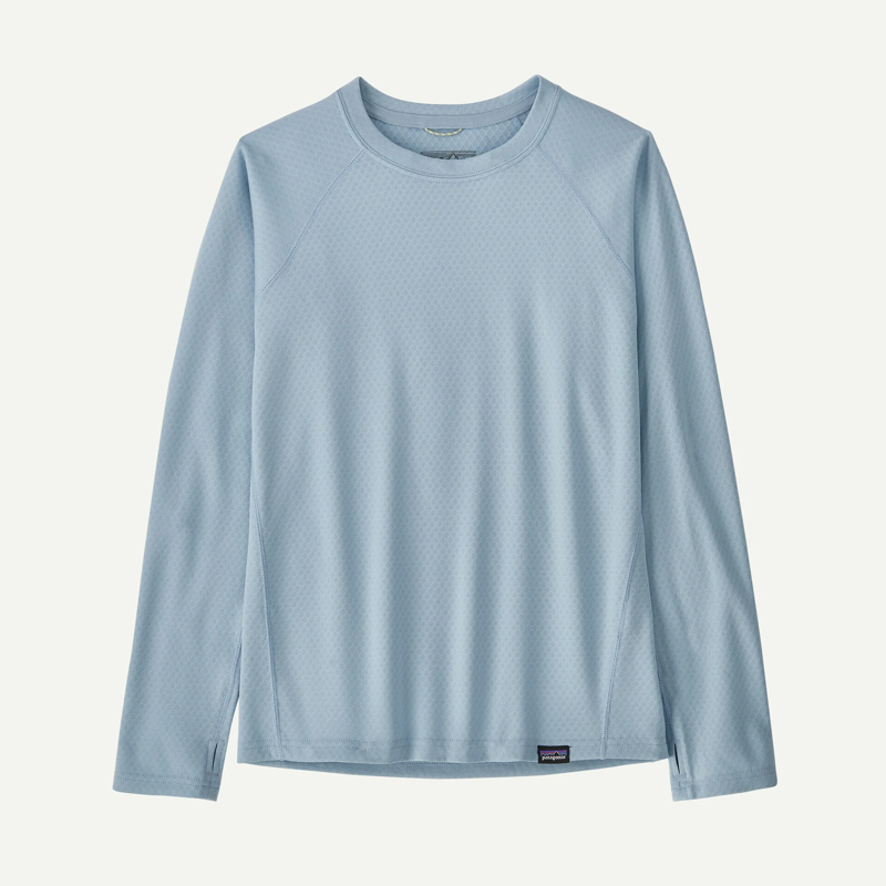 Patagonia Kids' Capilene Midweight Crew in Steam Blue