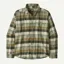 Patagonia LS Lightweight Fjord Flannel Shirt in Rocky:Old Growth Green