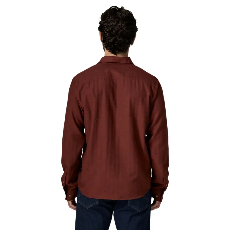 Patagonia Long-Sleeved LW Fjord Flannel Shirt Mirror Weave/Rusty Red-2