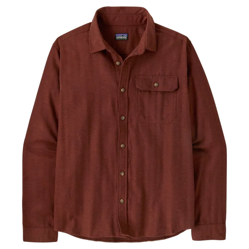 Patagonia Long-Sleeved LW Fjord Flannel Shirt Mirror Weave/Rusty Red