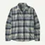 Patagonia Lightweight Fjord Flannel Shirt in Foggy/Virtually Blue